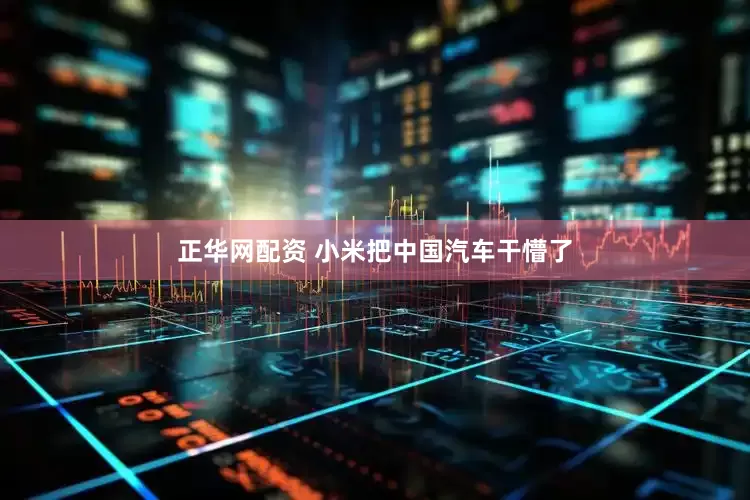 正华网配资 小米把中国汽车干懵了