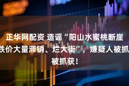 正华网配资 造谣“阳山水蜜桃断崖式跌价大量滞销、烂大街”，嫌疑人被抓获！